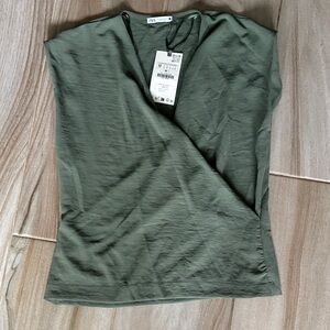 Zara Dark Green Women's Blouse